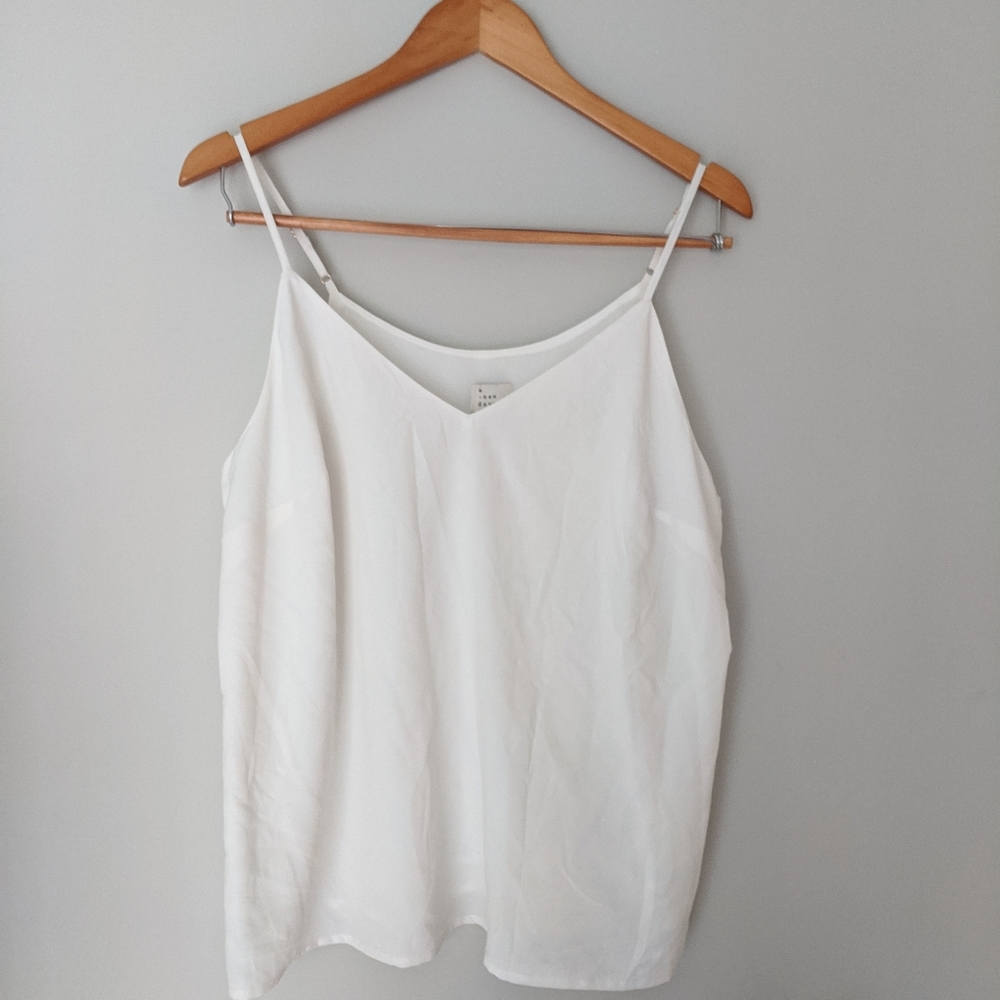 A new day off white v neck camisole